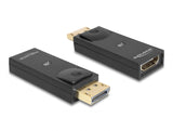 Delock 65258 Adapter Displayport 1.1 Male > Hdmi Female Passive Black