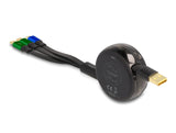 Delock 85359 Usb 3In1 Retractable Charging Cable For Micro Usb / 2 X Usb Type-C