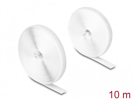 Delock 20920 Heavy-Duty Hook-And-Loop Tape L 10 M X W 20 Mm White