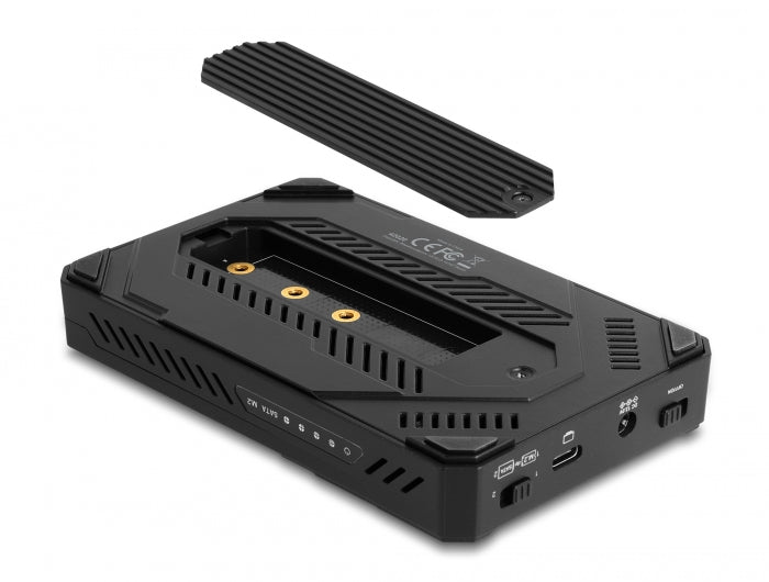 Delock 42020 Usb Type-C Enclosure For 1 X M.2 Nvme Ssd + 1 X 2.5″ Sata Ssd