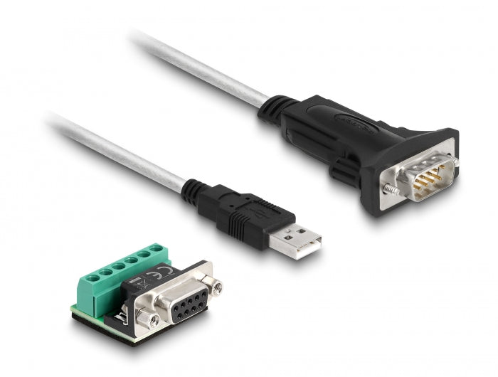 Delock 63465 Adapter Usb 2.0 To Serial Rs-422/485 Male W/ 6 Pin Terminal Block