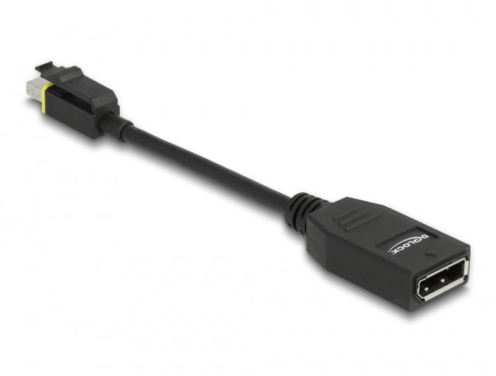 Latching Mini Displayport Delock 65978 Mini Displayport 1.4 To Displayport Adapter With Latch 8K ...