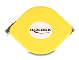 Delock 80239 Rj45 Retractable Cable Cat.6A Stp 1.5 M Black / Yellow