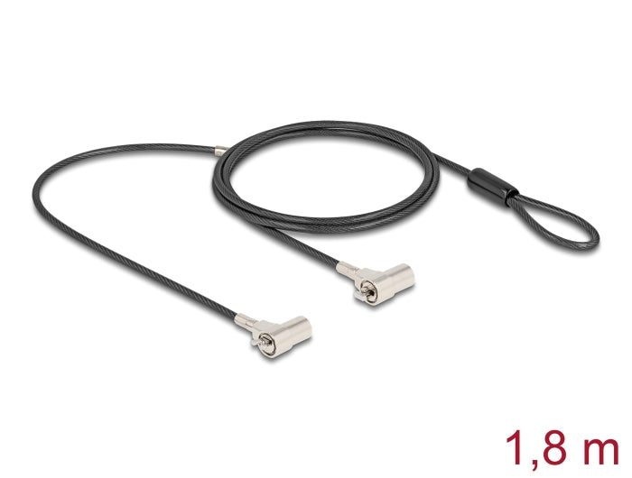 Navilock 20935 Dual Laptop Security Cable With Key Lock ...