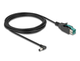 Delock 80013 Poweredusb Cable Male 12 V To Dc 5.5 X 2.1 Mm Male Angled 3 M