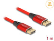 Delock 80631 Displayport Cable 16K 60 Hz 1 M Red Metal