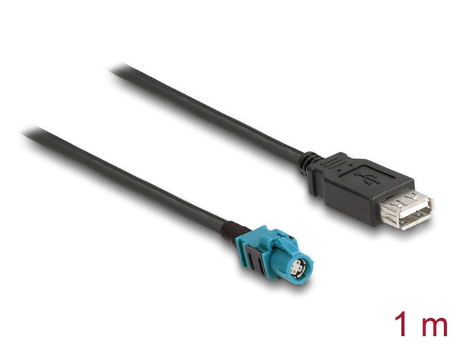 Delock 90563 Cable HSD Z Female To USB 2.0 Type-A Female 1 M