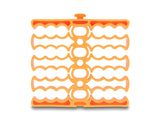 Delock 66255 Cable Organizer With 24 Cable Entries Orange