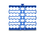 Delock 66325 Cable Organizer With 24 Cable Entries Blue