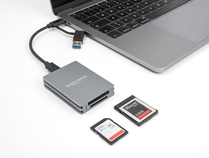 Delock 91011 Usb Type-C™ Card Reader For Sd And Cfexpress Type B Memory Cards
