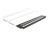 Delock 67057 19″ D-Type Patch Panel With Strain Reliefs 32 Port 2U Black