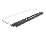 Delock 67060 19″ D-Type Patch Panel With Strain Relief Central 8 Port 1U Black