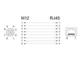 Delock 66316 Network Adapter M12 8 Pin X-Coded Female To Rj45 Jack