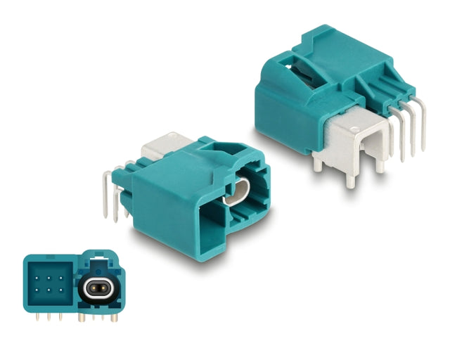 Delock 90328 Easy Highspeed Data Single + Powerpin Plug Angled For Pcb