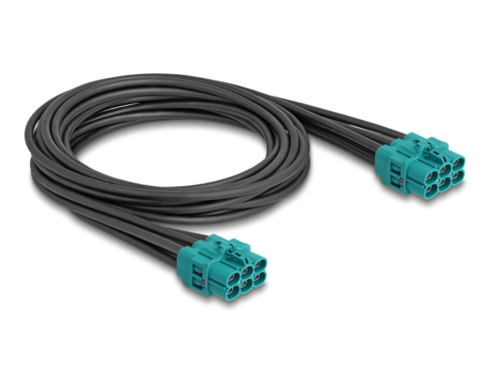 Delock 90341 Cable Z Six Jack To Z Six Jack 1 M
