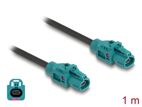 Delock 90336 Cable Z Single Jack To Z Single Jack 1 M