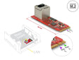 Delock 62949 Converter M.2 Key A+E Male > 1 X Rj45 Gigabit Lan Port Vertical