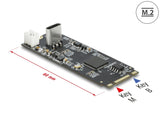 Delock 63174 Converter M.2 Key B+M Male To Usb Type-C™ Female
