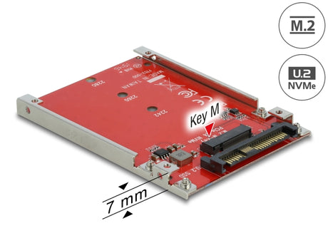 Delock 62725 2.5″ Converter U.2 Sff-8639 > M.2 Nvme Key M - 7 Mm