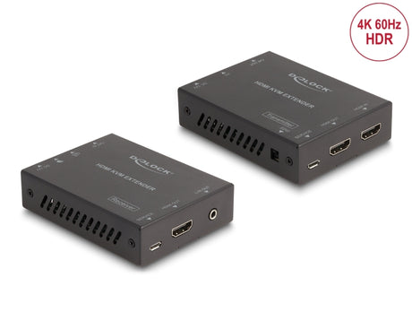 Delock 65957 Hdmi Kvm Extender Set Over Cat.6 Cable 4K 60 Hz 70 M