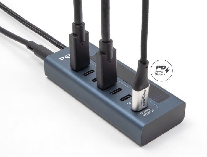 Delock 64288 Usb 10 Gbps Hub With 7 Usb Type-C™ Ports Thereof 6 X Data Port