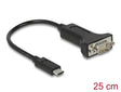 Delock 64307 Adapter Usb Type-C™ To 1 X Serial Rs-232 D-Sub 9 Pin Male