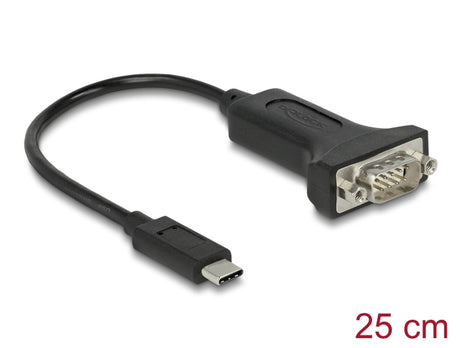 Delock 64307 Adapter Usb Type-C™ To 1 X Serial Rs-232 D-Sub 9 Pin Male