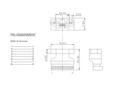 Delock 66589 Rj45 Jack To Terminal Block Adapter For Installation 8 Pin 2-Part