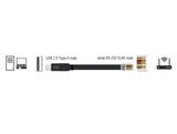 Delock 64304 Adapter Usb 2.0 Type-A Male To 1 X Serial Rs-232 Rj45 Male