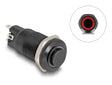 Delock 22014 Push Switch For Installation Black 12 Mm 12 V 4 X Solder Connection