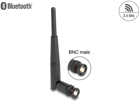 Delock 90737 Wifi 2.4 Ghz Antenna Bnc Plug 2 Dbi 14.5 Cm Omnidirectional