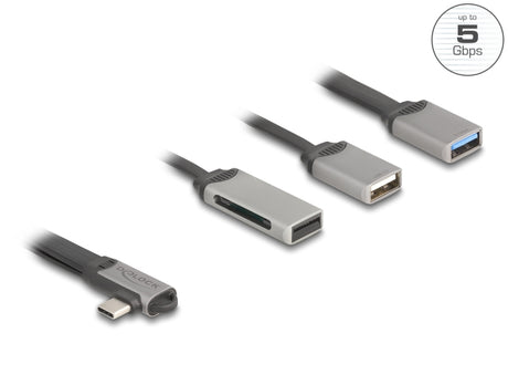 Delock 64303 2 Port Usb Hub Including Sd And Micro Sd Card Reader