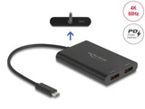 Delock 64308 Adapter Usb Type-C™ To 2 X Displayport 4K 60 Hz