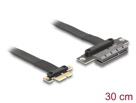 Delock 81495 Riser Card Pci Express 3.0 X1 Male To X4 Slot With Cable 30 Cm
