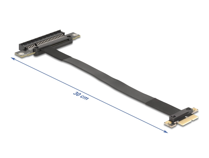 Delock 81496 Riser Card Pci Express 3.0 X1 Male To X8 Slot With Cable 30 Cm