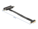 Delock 81496 Riser Card Pci Express 3.0 X1 Male To X8 Slot With Cable 30 Cm