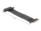 Delock 81497 Riser Card Pci Express 3.0 X4 Male To X8 Slot With Cable 30 Cm