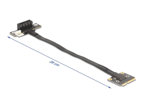 Delock 81504 Adapter Mini Pcie Male To Pcie 3.0 X1 Female 90° Angled With Cable