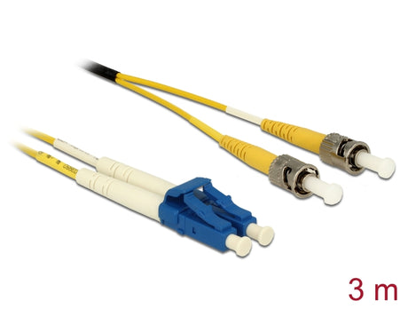 Delock 84690 Cable Optical Fibre Lc Duplex To St Duplex Singlemode Os2 3 M