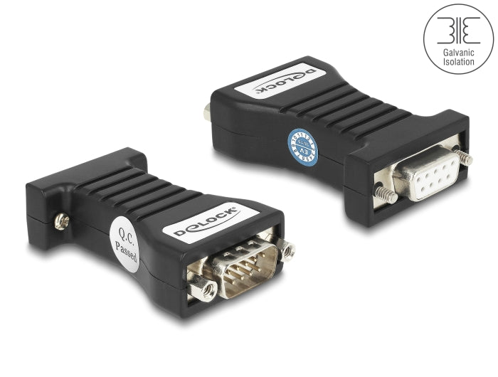 Delock 64315 Isolator Rs-232 D-Sub 9 Female To Rs-232 D-Sub 9 Male