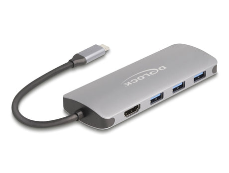 Delock 64323 7 Port Usb 10 Gbps Hub And 4K Hdmi Output W/ Usb Type-C Connection