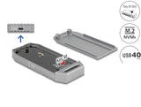 Delock 42033 M.2 Nvme Ssd Enclosure Usb 40 Gbps - Tool Free