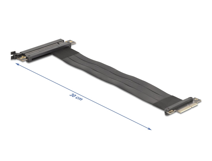 Delock 81498 Riser Card Pci Express 3.0 X4 Male To X16 Slot With Cable 30 Cm