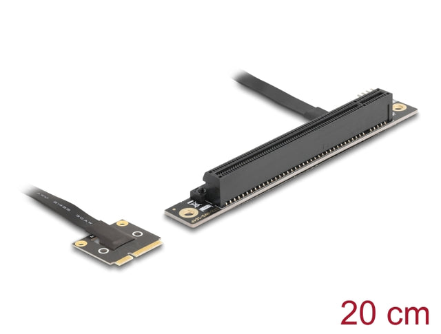 Delock 81294 Adapter Mini Pcie Male To Pcie 3.0 X16 Slot 90° Angled W/ Cable