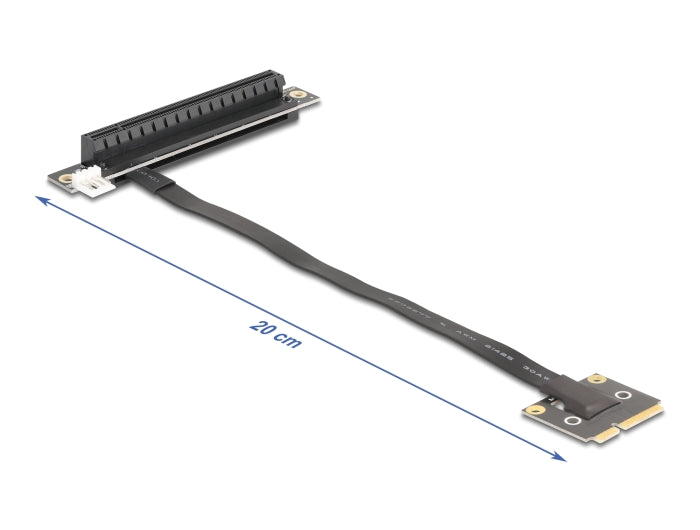 Delock 81294 Adapter Mini Pcie Male To Pcie 3.0 X16 Slot 90° Angled W/ Cable