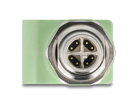 Delock 60681 M12 Adapter X-Coded 8 Pin Male To RJ45 Jack Cat.5E