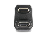 Delock 60737 Usb-C™ Adapter 180° Angled 40 Gbps Pd 3.1 240 W Male To Female