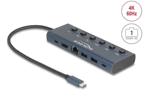 Delock 92000 Usb Type-C Docking Station 4K - Hdmi /Usb/Gigabit Lan / Pd 3.0 90W