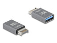 Delock 67230 Adapter Usb 10 Gbps Type-E Key A Male To Usb Type-A Female Metal