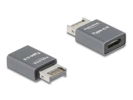 Delock 67234 Adapter Usb 10 Gbps Type-E Key A Male To Usb Type-C™ Female Metal